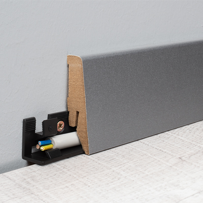 K58D Trend skirting board in aluminium